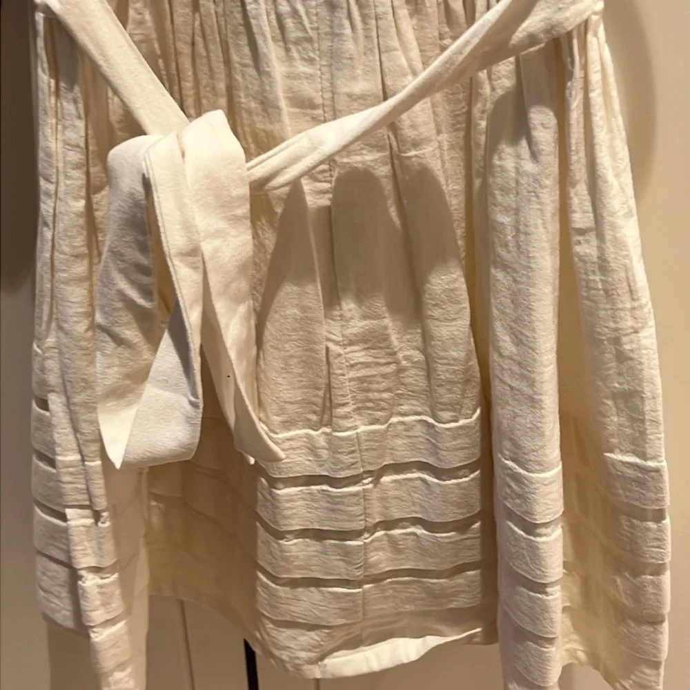Creaciones Lizeth girls cream embroidered floral dress, size 4T.